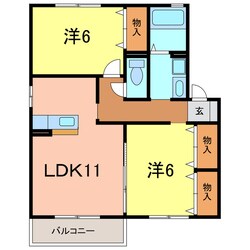 ハイム八橋の物件間取画像